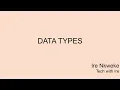 Mastering Python Data Types in 15 Minutes A Comprehensive Guide