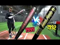 REDLINE 1999 vs BLACK MAGIC 1992 Old-School Easton Exit Velocity Showdown