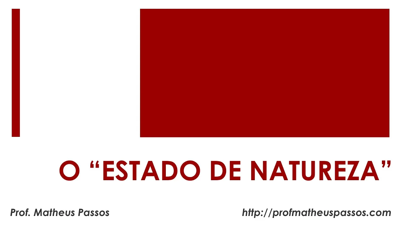 O "Estado de Natureza"
