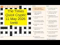 The Times Quick Cryptic 3298