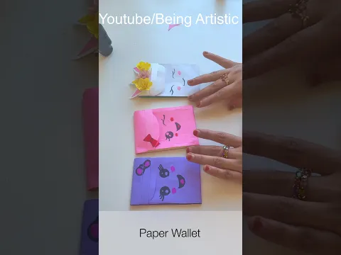 Origami Paper Wallet Tutorial - How To Make Paper Wallet - Paper Craft - Shorts