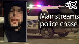 Detroit man goes on Facebook live while being chased by police