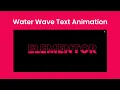 Water Wave Text Animation Using Elementor Elementor Pro Tutorial In 2023 DCreato Academy