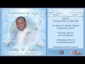 Celebration of life for Ashley B Jeffers 1 30pm - February 24 2026 St Theresa s Catholic