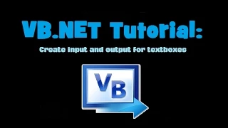 VB NET Tutorial Create a Text Box with input and output Visual Basic 2010 Express