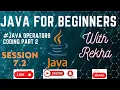 Java Operators Types and Coding with Examples using Eclipse Java Learning for Beginners with Rekha