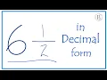 6 as a Decimal Eight and One-Half