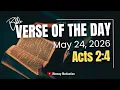 Verse of the Day May 24 2026 Pentecost Sunday Filled With the Holy Spirit Acts 2 4