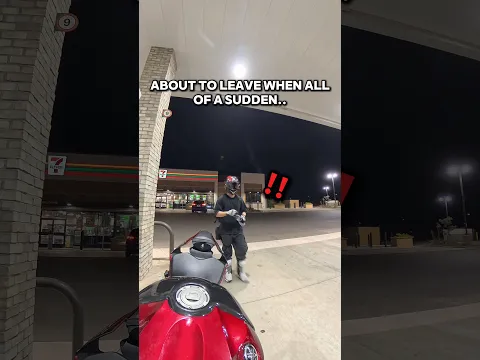 Badmin. AT A GAS STATION? #biker #motorcycle