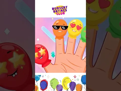 💗 Balloon Finger Family #shorts #kidssongs #fingerfamily