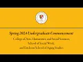 UMBC Spring Undergraduate Commencement 2024 CAHSS School of Social Work Erickson School