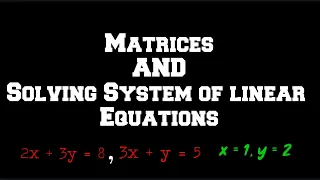 Programming Linear Equation Solver and Matrices