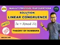 Solution of Linear Congruence part 1 Application of Congruence Number Theory Discrete Maths