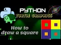 Python Turtle Graphics Amazing Design How to draw a square using Turtle in python