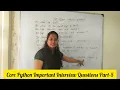 Core Python Important Questions Important Questions Full stack Python magneqsoftware6896