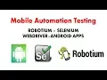 Robotium Android Automation Test Framework Introduction