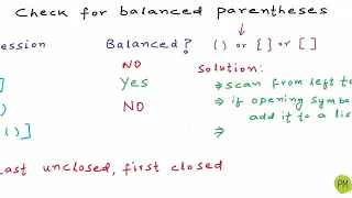 DS-18 Check for balanced parentheses using stack