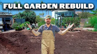 I'm Tearing Up My ENTIRE Backyard Garden...