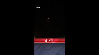 لحظة سقوط صاروخ إيراني على موقع إسرائيلي  لحظة سقوط صاروخ إيراني على موقع إسرائيلي