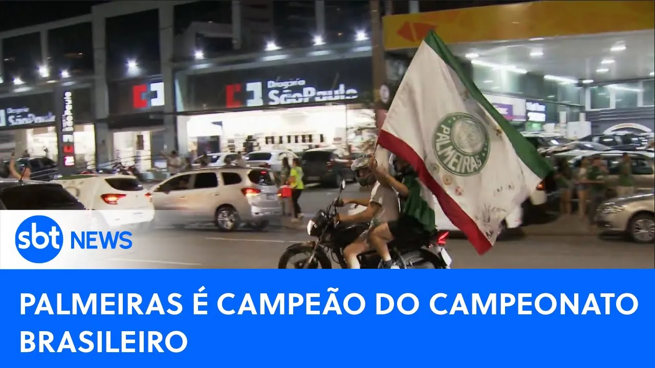 Palmeiras é campeão do Campeonato Brasileiro | #SBTNewsnaTV (07/12/23)