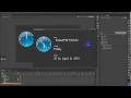 analog clock by AdobeAnimate cc ActionScript3 0