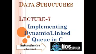 Data Structures Implementing Dynamic Queue By Riyaz Sir IICS COLLEGE