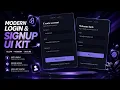 Build a Stunning Dark Login Signup Form HTML CSS JavaScript
