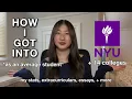 STATS ECS THAT GOT ME INTO NYU 14 COLLEGES as an average student