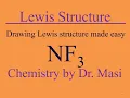 How to Draw a Lewis Structure for NF3 Nitrogen Fluoride