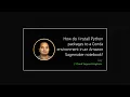 How do I install Python packages to a Conda environment in an Amazon Sagemaker notebook