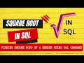 The SQRT Function in SQL A Tutorial