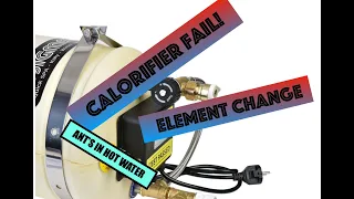Hot Water!  What a faff!! Calorifier / Boiler Element, we replace ours.