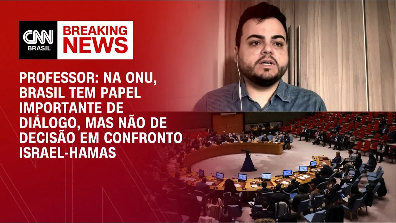 Professor: Na ONU, Brasil tem papel de diálogo, mas não de decisão entre Israel-Hamas | CNN NEWSROOM
