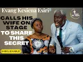 Download Lagu A MUST WATCH! THE MOMENT EVANG KESIENA ESIRI CALLS HIS WIFE ON STAGE TO SHARE A POWERFUL SECRET