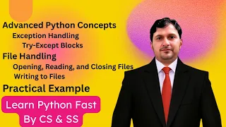 25 - Advanced Python File Handling Exception Handling Try-Except Practical Examples Explained