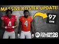 EVERY PLAYER YOU CAN EDIT AFTER MASSIVE ROSTER UPDATE IN COLLEGE FOOTBALL 26
