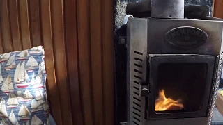 Peaceful Boat Cabin Fireplace [30 minute ASMR]