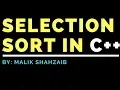 what is Selection Sort Program c urdu hindi how selection sort work ascending order explanation