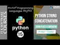 Python in Telugu String Concatenation in Python in Telugu How to add Strings in Python in Telugu