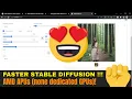 Faster Stable Diffusion using Ryzen APU processor No dedicated GPU