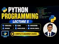 Python Programming Full Course Lecture 5 Strings in Python Complete Beginner Guide