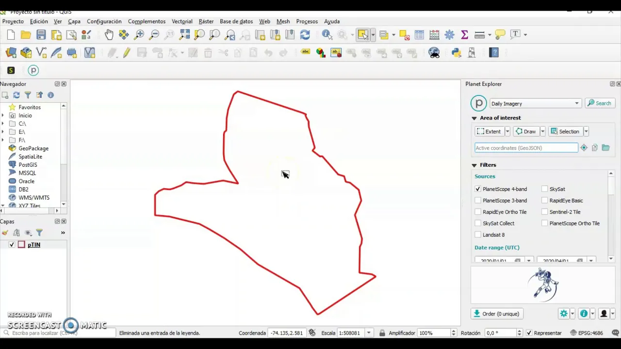 Planet Scope en QGIS