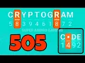 CRYPTOGRAM 505