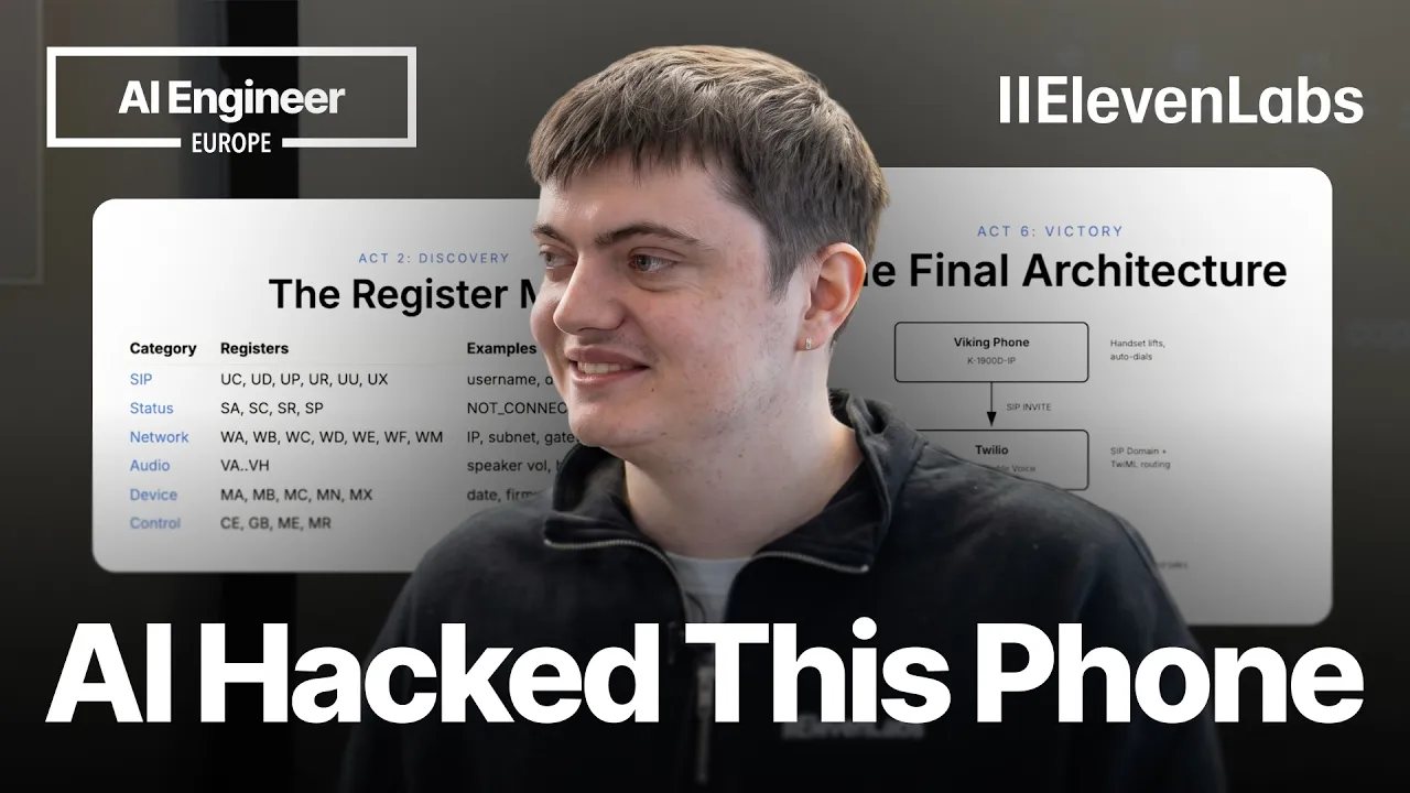 Reverse engineering a Viking VOIP phone protocol with Claude Code — Boris Starkov, Eleven Labs: video thumbnail
