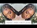Heart Part Knotless Box Braid Recreation Dopeaxxpana
