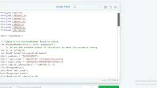 Strong Password hackerrank solution