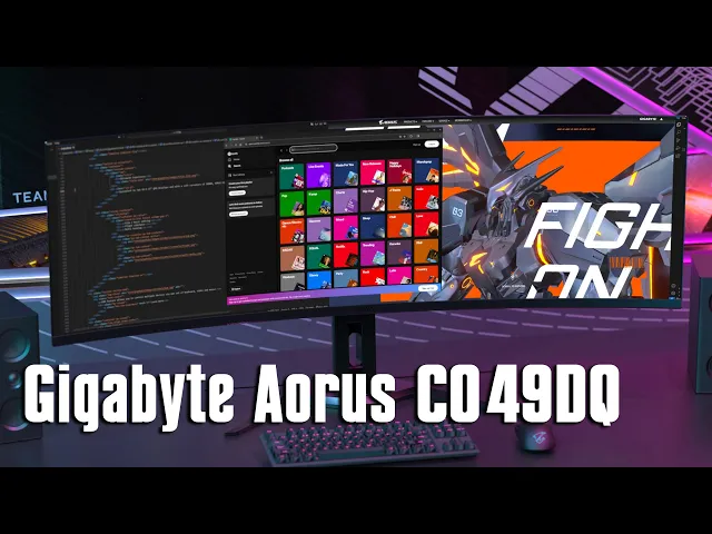 Download MP3 Širok monitor, savršen za uski krug korisnika - Gigabyte Aorus CO49DQ Recenzija