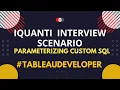 Tableau How to Pass Parameter in Custom SQL Query