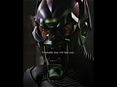 GREEN GOBLIN-"' I chose my path You chose the way of the hero-"" Spider man #spiderman #shorts