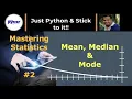mean median mode statistics PyCSR Learn Python Online with Pankaj Soni